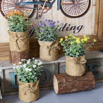 Free Shipping! 4pcs/lot Artificial Flower in Linen Flolwer Pot Flower Bunch in Bag Pot Artificial Bonsai Home decoration
Free Shipping! 4pcs/lot Artificial Flower in Linen Flolwer Pot Flower Bunch in Bag Pot Artificial Bonsai Home decoration
