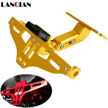Universal Motorcycle License Plate Bracket With Light For Plate FOR SUZUKI GSX 1400 GSR750 DT 125 VSTROM GSX 650F GSX S 750
Universal Motorcycle License Plate Bracket With Light For Plate FOR SUZUKI GSX 1400 GSR750 DT 125 VSTROM GSX 650F GSX S 750