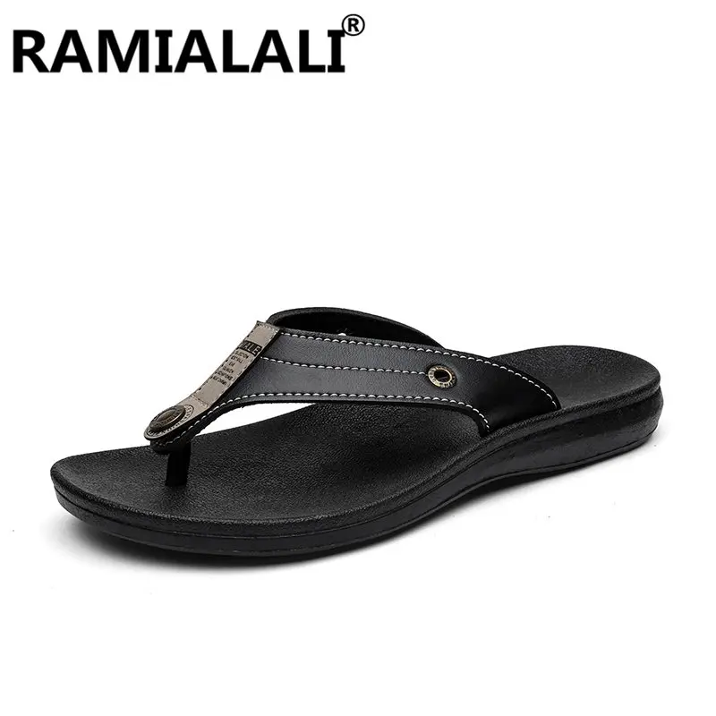 Brand Summer Men Slippers Male Leather Flip Flops for Man Vintage Casual Beach Sandals Non-slide Zapatos Shoes
Brand Summer Men Slippers Male Leather Flip Flops for Man Vintage Casual Beach Sandals Non-slide Zapatos Shoes