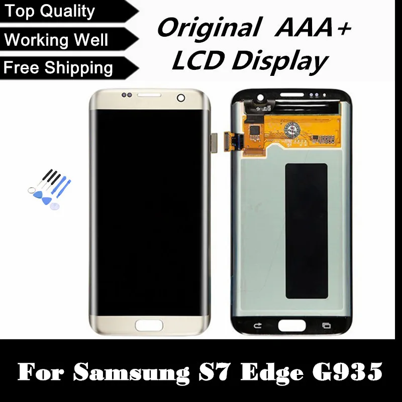 100% Tested LCD for Samsung Galaxy S7 edge G935 G935F G935A G935FD G935P LCD display touch screen Digitizer black sliver gold
100% Tested LCD for Samsung Galaxy S7 edge G935 G935F G935A G935FD G935P LCD display touch screen Digitizer black sliver gold