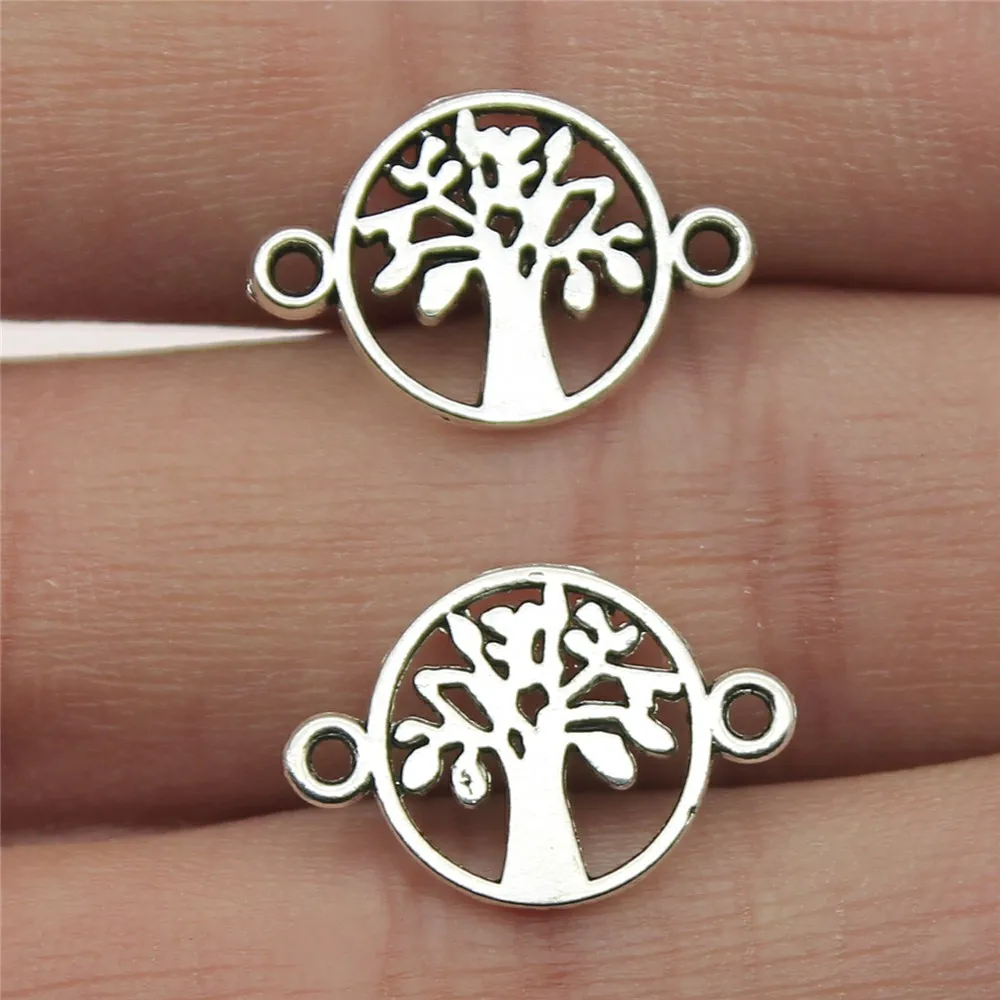 30pcs/lot Jewelry DIY Handmade Craft Charms Antique Silver Plated 12x18mm Life Tree Connector
30pcs/lot Jewelry DIY Handmade Craft Charms Antique Silver Plated 12x18mm Life Tree Connector