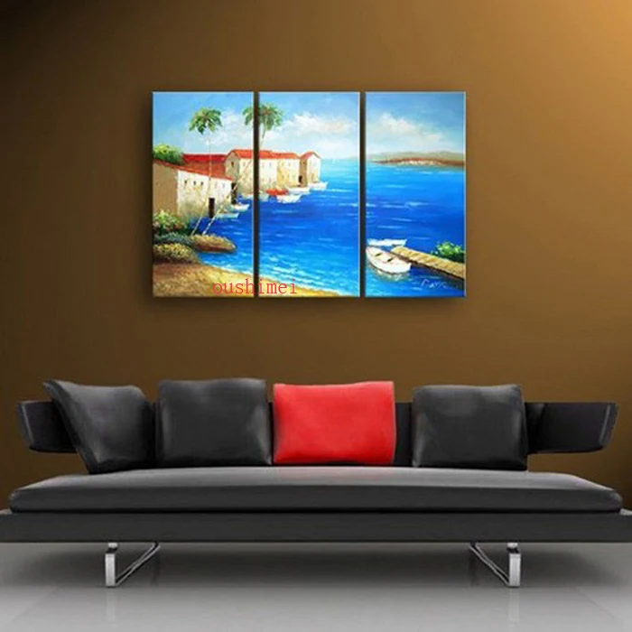 Handmade Painted 3p Modern Sea Pictures On Canvas Oil Painting Seascape For Living Room Mediterranean Landscape Group Of Picture
Handmade Painted 3p Modern Sea Pictures On Canvas Oil Painting Seascape For Living Room Mediterranean Landscape Group Of Picture