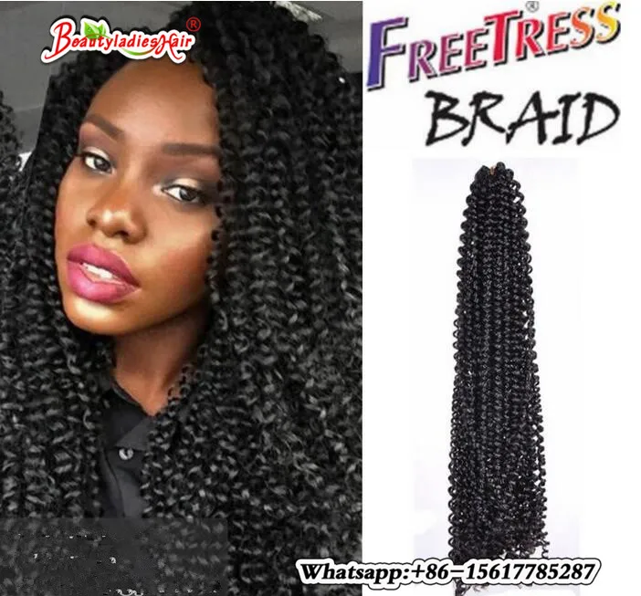 18inch S Curl Zizi Braid Hair Synthetic Braiding Hair Freetress