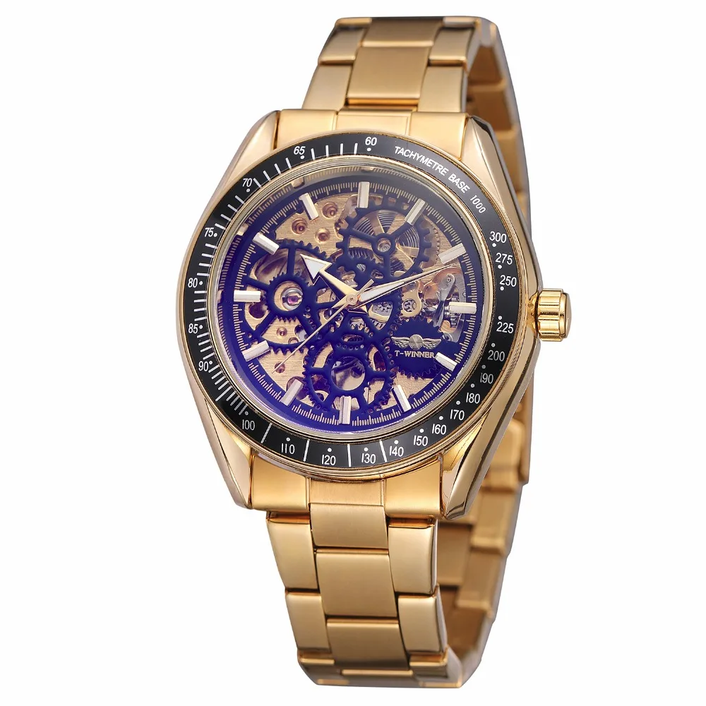 Retro Royal Design Skeleton Steampunk Fashion Golden Case Black Dial Full Steel Men Mechanical Automatic Sport Watch Waterproof
Retro Royal Design Skeleton Steampunk Fashion Golden Case Black Dial Full Steel Men Mechanical Automatic Sport Watch Waterproof