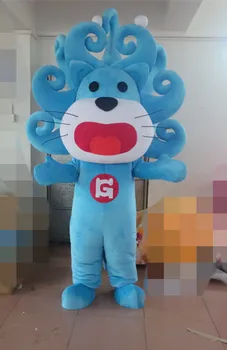 POLE STAR MASCOT COSTUMES big blue flower hair lion mascot costumes for Halloween party
POLE STAR MASCOT COSTUMES big blue flower hair lion mascot costumes for Halloween party