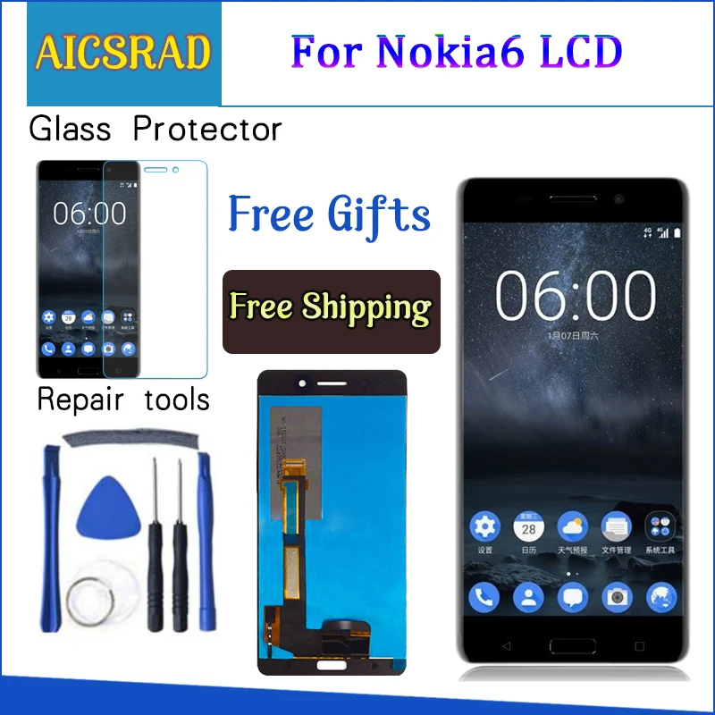 AICSRAD 1920x1080 5.5" Display For NOKIA 6 LCD Touch Screen Digitizer nokia-6-display Replacement For NOKIA 6 LCD Display
AICSRAD 1920x1080 5.5" Display For NOKIA 6 LCD Touch Screen Digitizer nokia-6-display Replacement For NOKIA 6 LCD Display