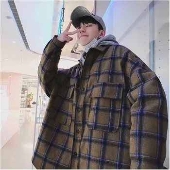 Winter Men's New Fashion Casual Youth Temperament Loose Long-sleeved Woolen Coat Warm Large Size Long Personality Thickening
Winter Men's New Fashion Casual Youth Temperament Loose Long-sleeved Woolen Coat Warm Large Size Long Personality Thickening
