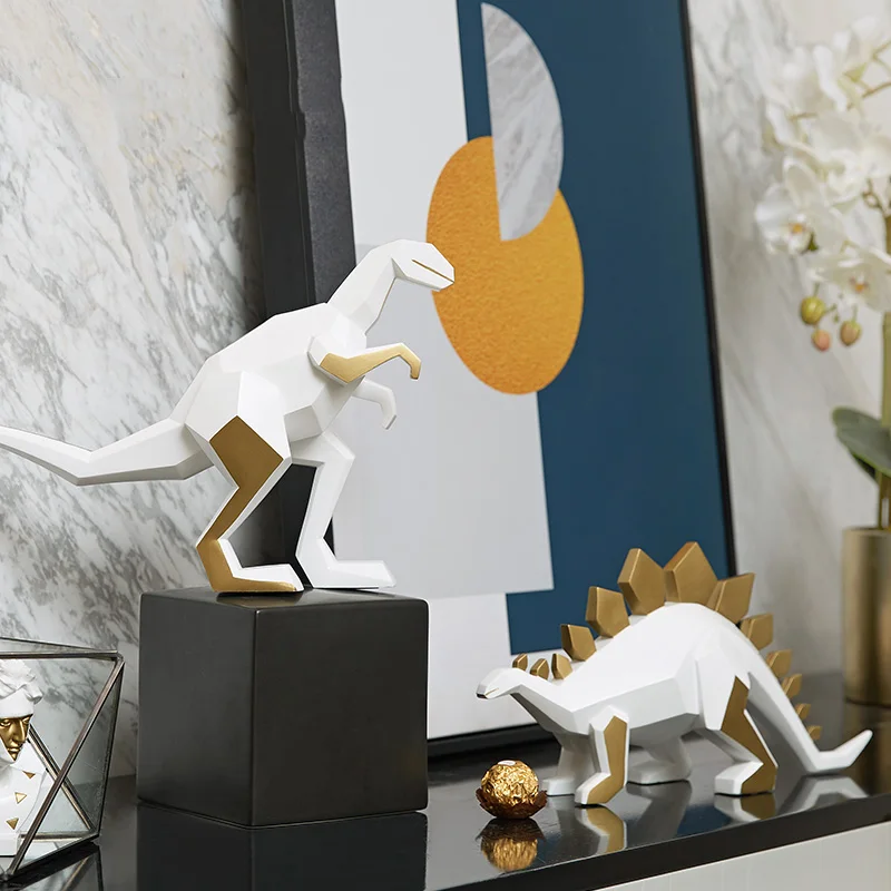 Creative Standing Geometric Origami Dinosaur Vintage Statue Home Decor Crafts Room Decoration Objects Office Resin Figurines
Creative Standing Geometric Origami Dinosaur Vintage Statue Home Decor Crafts Room Decoration Objects Office Resin Figurines