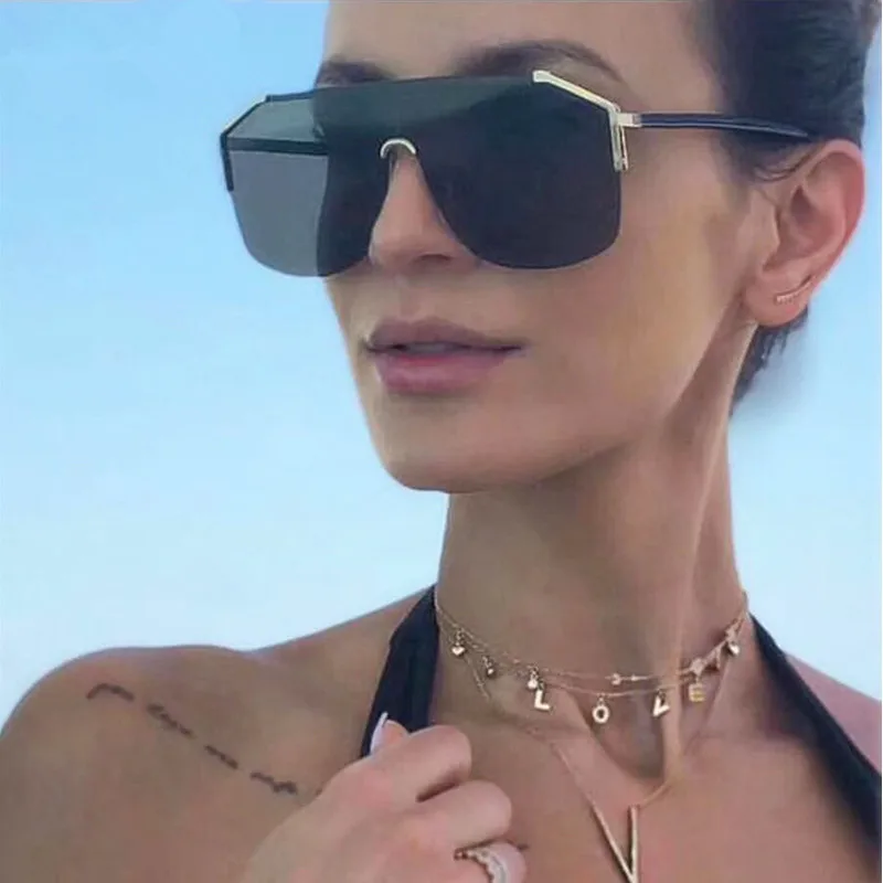 HBK Women Semi-Rimless Square Sunglasses New Fashion Style Gradient Conjoined Lens Sun Glasses Men Women UV400 Oculos De Sol
HBK Women Semi-Rimless Square Sunglasses New Fashion Style Gradient Conjoined Lens Sun Glasses Men Women UV400 Oculos De Sol