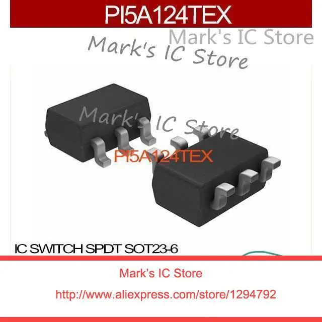 PI5A124TEX IC SWITCH SPDT SOT23-6 124 PI5A124 PI5A124T PI5A124TE 124T | Электронные компоненты и принадлежности