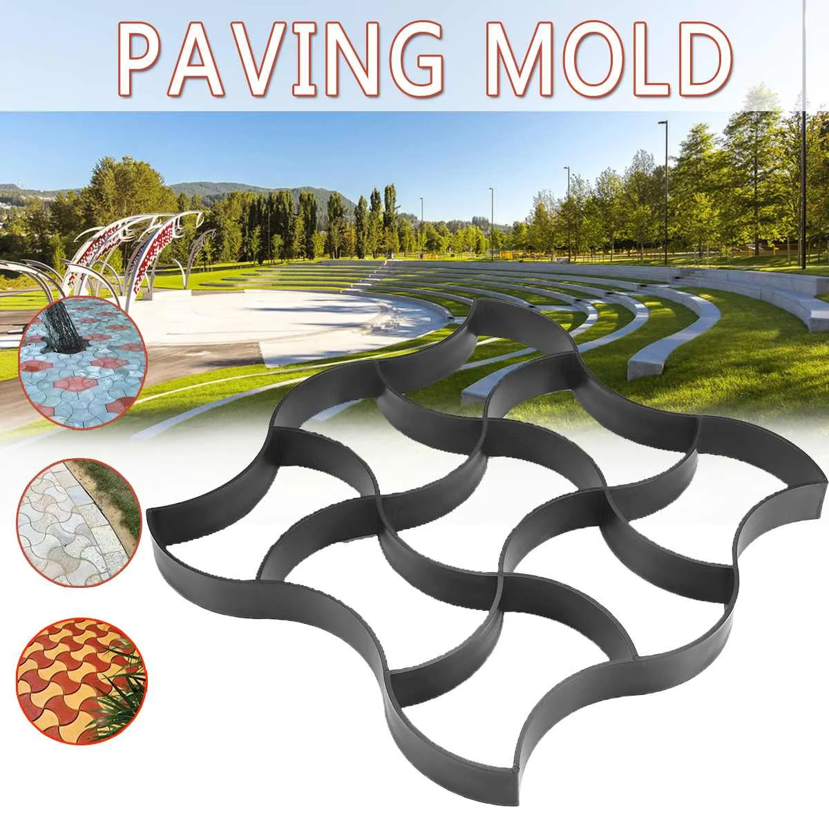 DIY Paving Mould Pathway Stone Mold Tools Concrete Pathmate Paving Sidewalk Patio Garden Walk Maker Mould
DIY Paving Mould Pathway Stone Mold Tools Concrete Pathmate Paving Sidewalk Patio Garden Walk Maker Mould