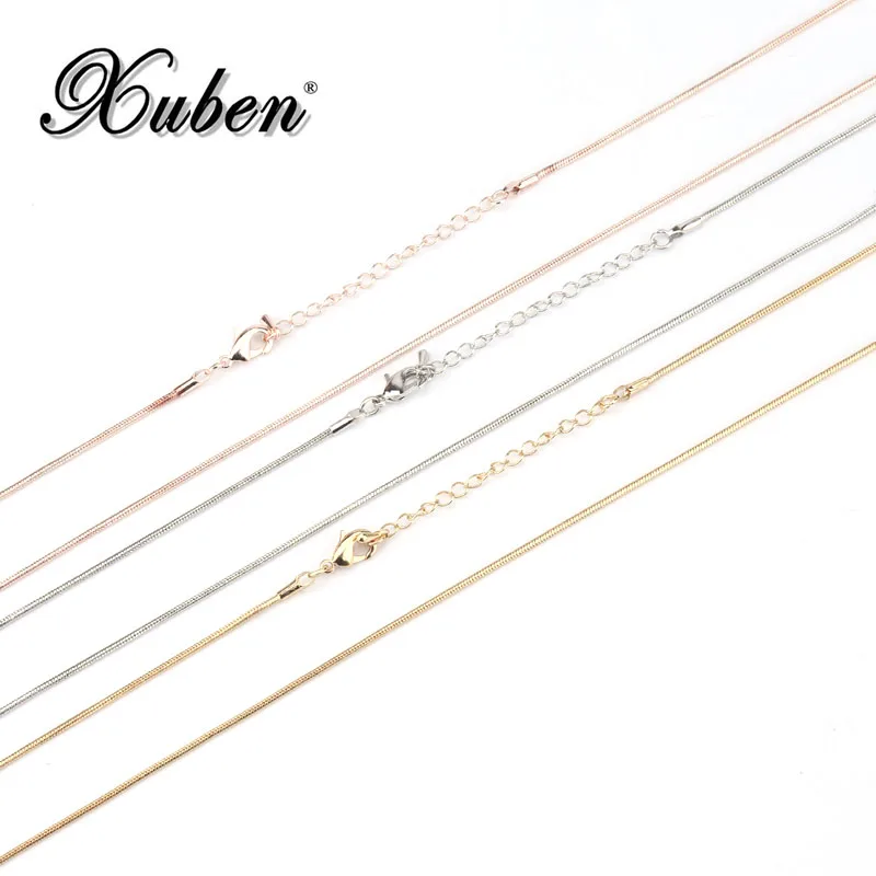 Xuben Diameter 1.5mm twisted chains necklaces silver rose gold jewelry Long 80cm copper snake necklaces for pendants chain
Xuben Diameter 1.5mm twisted chains necklaces silver rose gold jewelry Long 80cm copper snake necklaces for pendants chain