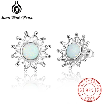 925 Sterling Silver Stud Earrings for Women Blossom Sunflower Created White Opal Earrings Fine Jewelry Accessories(Lam Hub Fong)
925 Sterling Silver Stud Earrings for Women Blossom Sunflower Created White Opal Earrings Fine Jewelry Accessories(Lam Hub Fong)