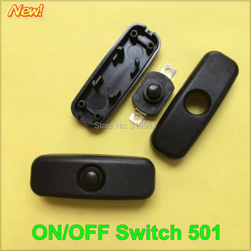 10pcs/lot 501 Switch ON OFF Push Button power supply cable Circuit midway Universal Black switch Lamp Electrical Switches
10pcs/lot 501 Switch ON OFF Push Button power supply cable Circuit midway Universal Black switch Lamp Electrical Switches