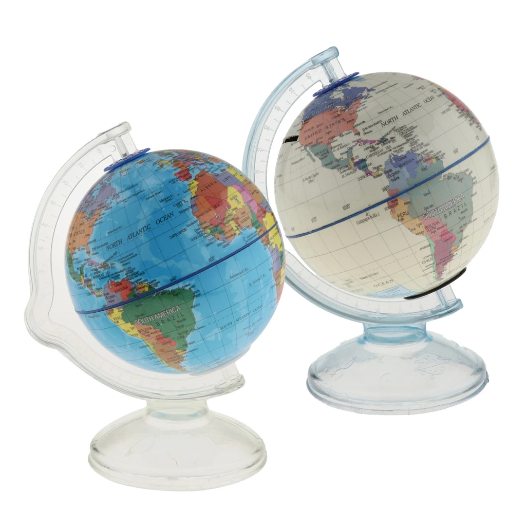 World Globe Coin Bank Money Box -- Teach Kids to Save Money & Learn the World Map