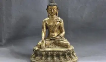 Tibet Buddhism Pure Copper Bronze 24K Gold Gild Sakyamuni Amitabha Buddha Statue
Tibet Buddhism Pure Copper Bronze 24K Gold Gild Sakyamuni Amitabha Buddha Statue