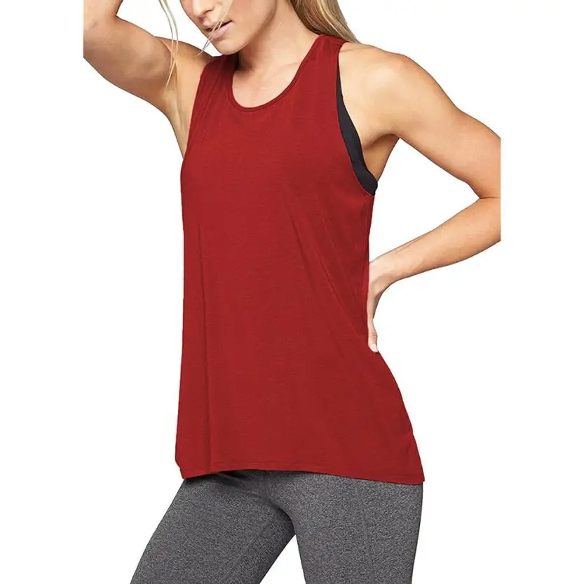 Women's Cross Back Yoga Shirt Sleeveless Racerback Workout Active Tank Top Quick Drying Fitness Running Tank Top Gym Yoga shirt
Women's Cross Back Yoga Shirt Sleeveless Racerback Workout Active Tank Top Quick Drying Fitness Running Tank Top Gym Yoga shirt