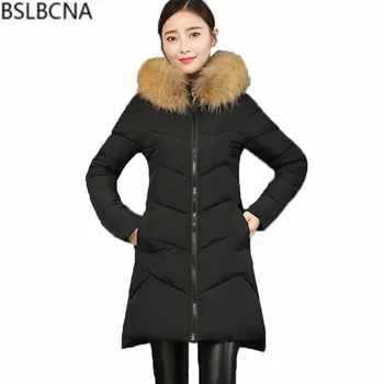 Plus Size Winter Cotton Padded Jacket Women Korean Fashion Clothing Long Down Cotton Coat Warm Slim Elegant Parka Feminina A423
Plus Size Winter Cotton Padded Jacket Women Korean Fashion Clothing Long Down Cotton Coat Warm Slim Elegant Parka Feminina A423