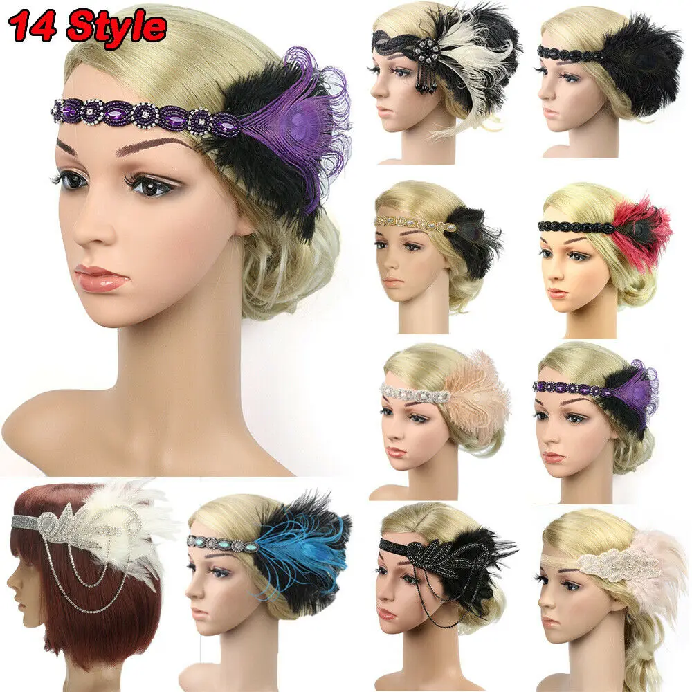 Retro Headband Feather 20's Bridal Great Gatsby Flapper Gangster Headpiece Party Holiday DIY Decorations
Retro Headband Feather 20's Bridal Great Gatsby Flapper Gangster Headpiece Party Holiday DIY Decorations