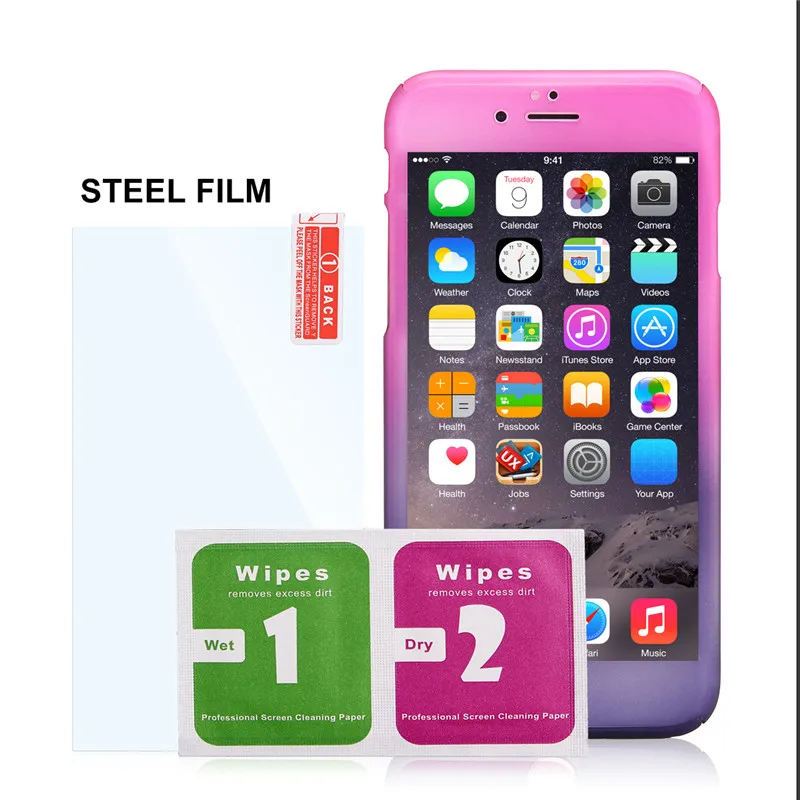 360 Full Body Matte Plastic Rainbow Case For Coque iPhone 7 6 6s 8 Plus Frosted Cover With Tempered Glass For iPhone X XR XS MAX
360 Full Body Matte Plastic Rainbow Case For Coque iPhone 7 6 6s 8 Plus Frosted Cover With Tempered Glass For iPhone X XR XS MAX