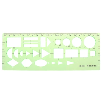 1 Pc Pro Plastic Circles Square Round Geometric Template Ruler Stencil Measuring Tool New Hot Selling
1 Pc Pro Plastic Circles Square Round Geometric Template Ruler Stencil Measuring Tool New Hot Selling