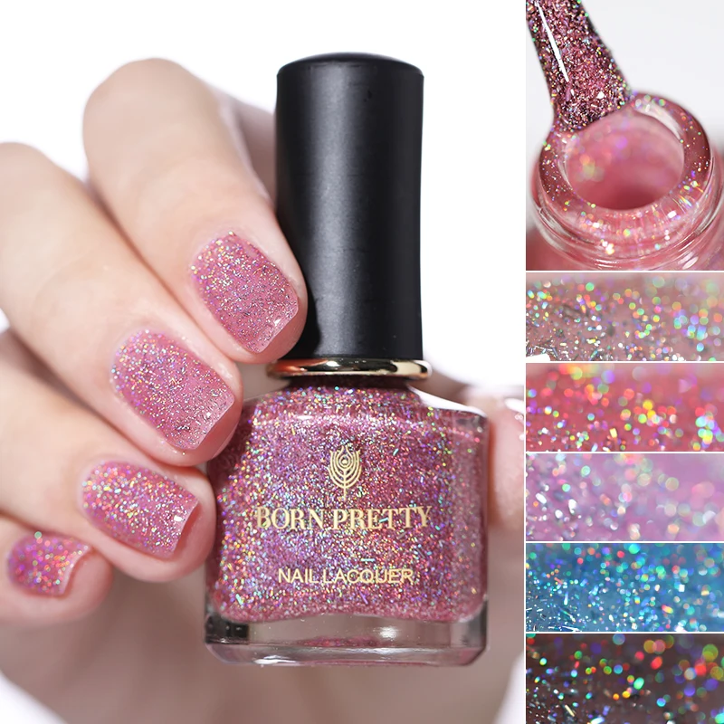 BORN PRETTY Holographic Nail Polish 6ml Holo Glitter Nail Art Varnish Shiny Nail Lacquer Manicure DIY Designs
BORN PRETTY Holographic Nail Polish 6ml Holo Glitter Nail Art Varnish Shiny Nail Lacquer Manicure DIY Designs