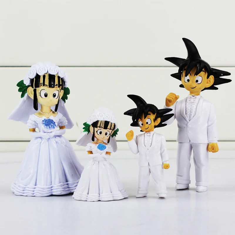 2pcs/set Two size Japan Anime Dragon Ball Z Son Goku ChiChi Wedding PVC Action Figure Toys Dragonball Z Collectible Model Dolls
2pcs/set Two size Japan Anime Dragon Ball Z Son Goku ChiChi Wedding PVC Action Figure Toys Dragonball Z Collectible Model Dolls