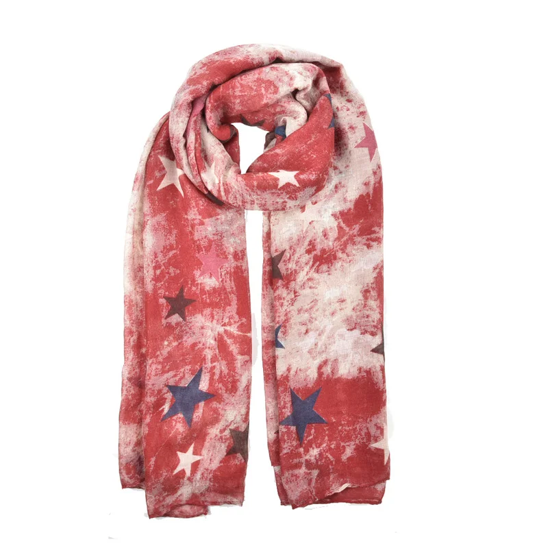 YI LIAN New Arrival 5 colors Fashion Women Printed Colorful Five-pointed Stars Pattern Long and Thin Scarves SF867
YI LIAN New Arrival 5 colors Fashion Women Printed Colorful Five-pointed Stars Pattern Long and Thin Scarves SF867