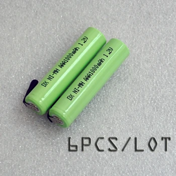 6PCS/LOT 1.2V AAA battery 1000mah 3A 10440 ni-mh rechargeable cell with pins for Philips Braun electric shaver razor toothbrush
6PCS/LOT 1.2V AAA battery 1000mah 3A 10440 ni-mh rechargeable cell with pins for Philips Braun electric shaver razor toothbrush