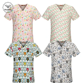 New Women Scrub Top V-Neck 100% Cotton Pet Hospital Dental Beauty Salon Surgical Medical Uniforms Hospital Nurse Scrub Tops Man
New Women Scrub Top V-Neck 100% Cotton Pet Hospital Dental Beauty Salon Surgical Medical Uniforms Hospital Nurse Scrub Tops Man