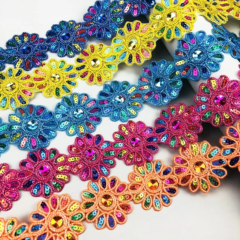 width 6cm National style vintage color sequin embroidery flower lace with glue DIY hanfu kimono doll cloth Handmade accessories
width 6cm National style vintage color sequin embroidery flower lace with glue DIY hanfu kimono doll cloth Handmade accessories