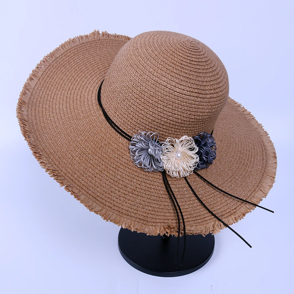 2019 New Sun Hat Women Casual Female Straw Beach Hat Lady Flowers Large Brim Summer Hat Outdoor Gift for Her
2019 New Sun Hat Women Casual Female Straw Beach Hat Lady Flowers Large Brim Summer Hat Outdoor Gift for Her