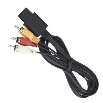 1.8M AV TV RCA n64 AV Cable Video Cord Cable For cube/for SNES Nintendo n64 100pcs/lot
1.8M AV TV RCA n64 AV Cable Video Cord Cable For cube/for SNES Nintendo n64 100pcs/lot