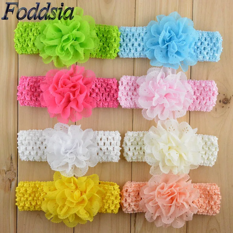 Foddsia 11 Colors 30pcs/lot Newborn Chiffon hollow out Flower Crochet Headband Girls dress up Head band Christmas gift H65
Foddsia 11 Colors 30pcs/lot Newborn Chiffon hollow out Flower Crochet Headband Girls dress up Head band Christmas gift H65