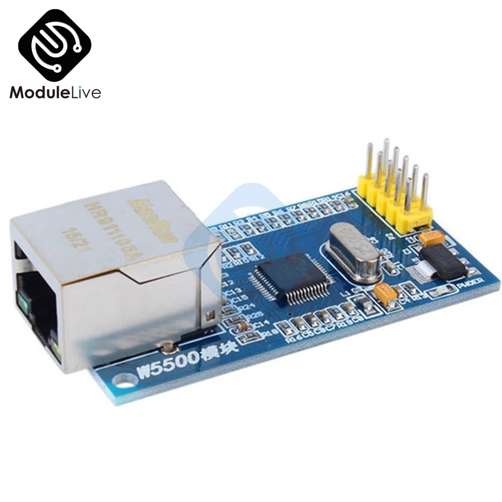 Сетевые модули для Arduino W5500 Ethernet TCP IP 51 STM32 SPI плата интерфейса 3 В 5 в I/O IO MCU Diy