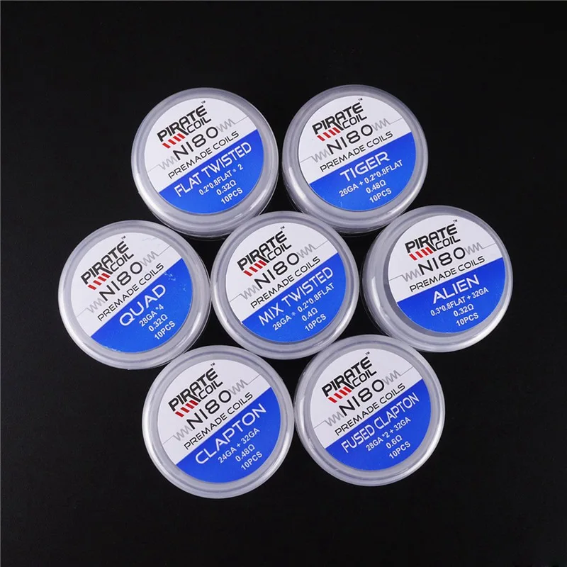 NI80 Nichrome Clapton Wires High Density Prebuilt Coils Premade Coil For Electronic Cigarette RDA RTA RBA Atomizer Heating Wire
NI80 Nichrome Clapton Wires High Density Prebuilt Coils Premade Coil For Electronic Cigarette RDA RTA RBA Atomizer Heating Wire