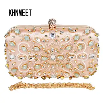 Fashion Beaded Crystal Evening Bag Can fit into Iphone Pink Satin Women Clutches Bags Peach Ladies Day Clutches Party Purse Z90
Fashion Beaded Crystal Evening Bag Can fit into Iphone Pink Satin Women Clutches Bags Peach Ladies Day Clutches Party Purse Z90