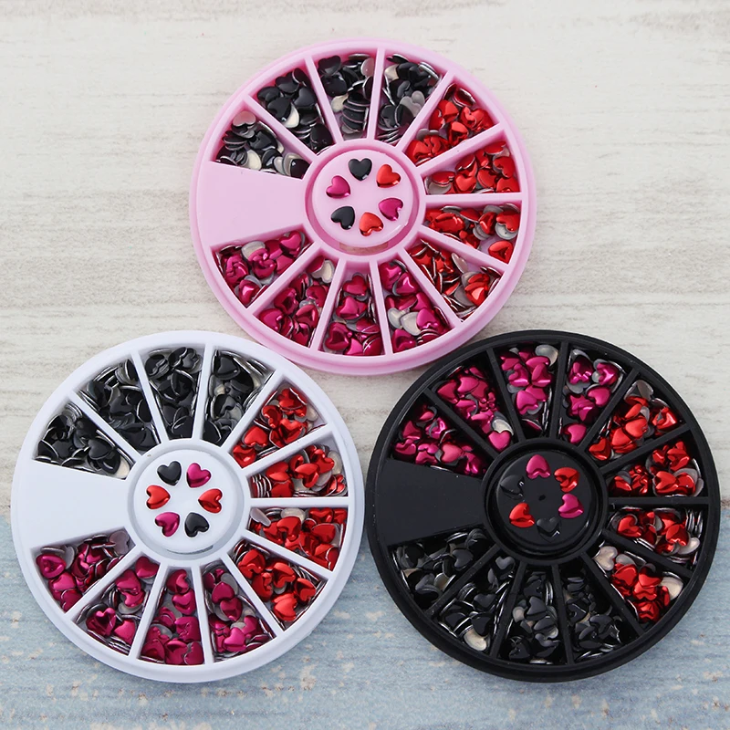 Nail Rhinestone Love Heart Mixed Color Red Black Crystals 3D Nail Art Decoration in Wheel Manicure DIY Nail Art Decoration
Nail Rhinestone Love Heart Mixed Color Red Black Crystals 3D Nail Art Decoration in Wheel Manicure DIY Nail Art Decoration