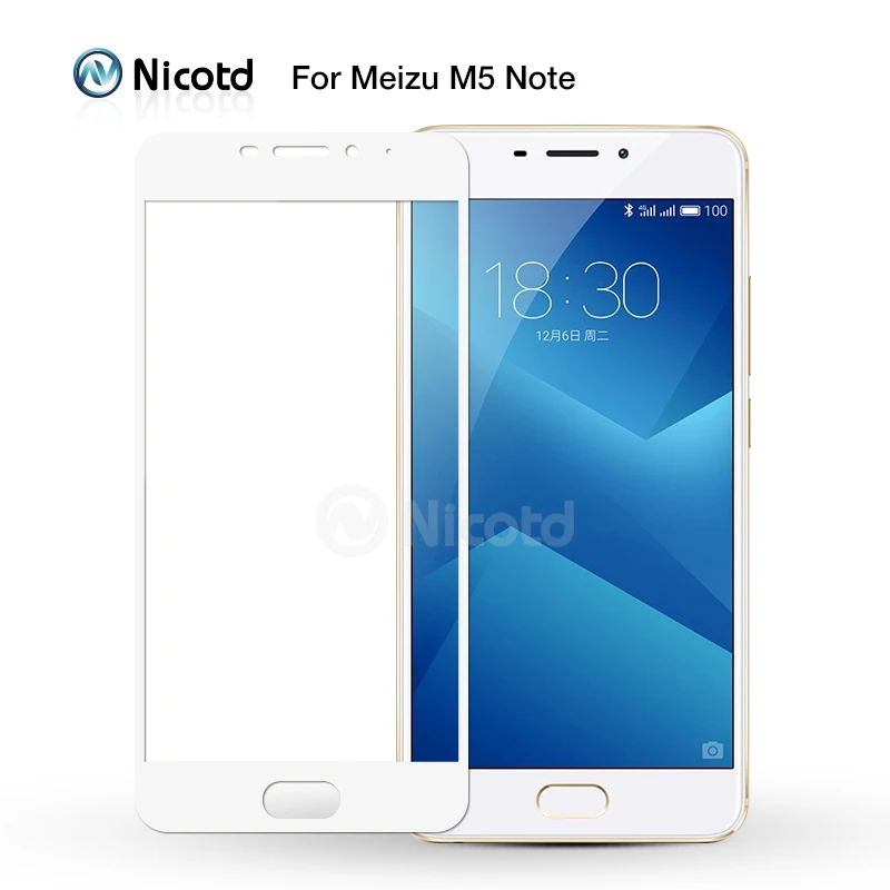 9H полноэкранное закаленное стекло Nicotd защитная пленка для Meizu M3 Note M3S Mini Max M3E M3X Pro 6