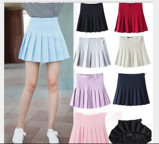 Sweet Pleated Skirt Women Preppy Style Mini High Waist Skirt Girls Vintage Black White Cute School Uniforms Skirt
Sweet Pleated Skirt Women Preppy Style Mini High Waist Skirt Girls Vintage Black White Cute School Uniforms Skirt