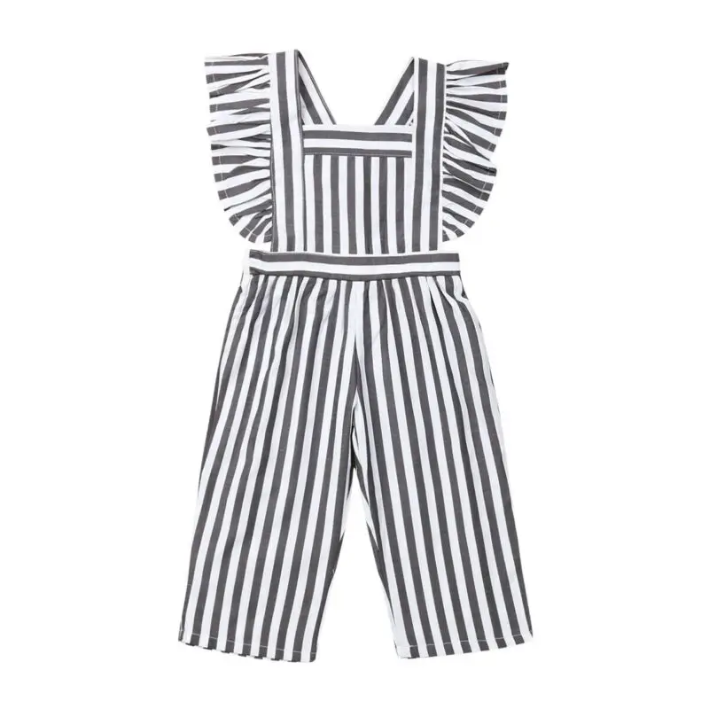 England Style Kid Baby Girls Striped Romper Jumpsuit Cotton Clothes Ruffles Sleeveless Square Collar Girls Jumpsuits 1-6Y
England Style Kid Baby Girls Striped Romper Jumpsuit Cotton Clothes Ruffles Sleeveless Square Collar Girls Jumpsuits 1-6Y