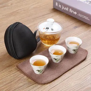 Elegant Lotus Pattern Chinese Kung Fu Tea Set For Travel Floral Ceramics Travel Teaware Tea Ceremony Drinkware Travel Suit Set
Elegant Lotus Pattern Chinese Kung Fu Tea Set For Travel Floral Ceramics Travel Teaware Tea Ceremony Drinkware Travel Suit Set
