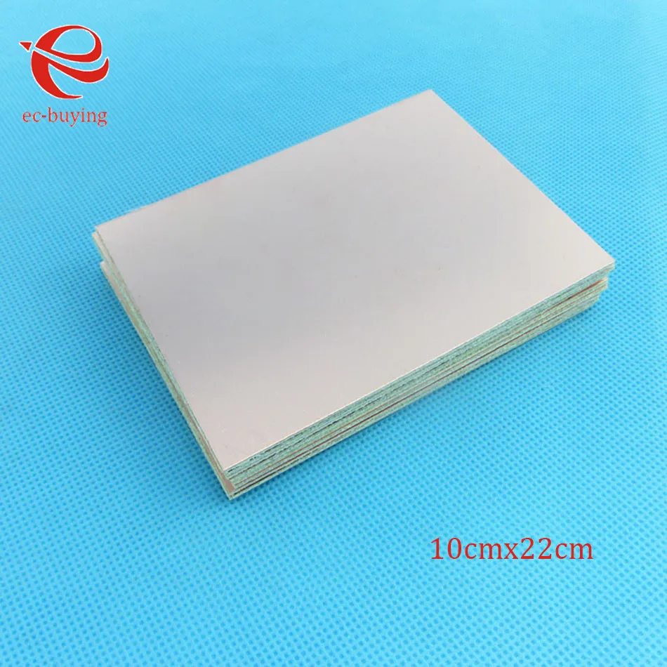 5 pcs/lot Copper Clad Laminate One Single Side Plate CCL10x20cm1.4mm Bakelite Universal Board Practice PCB DIY Kit 100*200*1.4mm
5 pcs/lot Copper Clad Laminate One Single Side Plate CCL10x20cm1.4mm Bakelite Universal Board Practice PCB DIY Kit 100*200*1.4mm