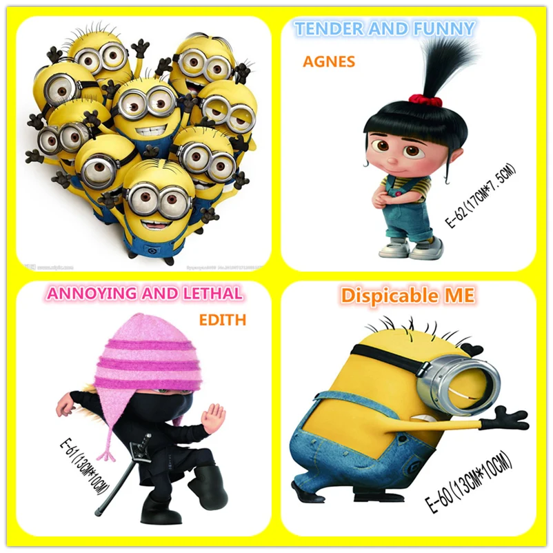Car Stickers Minions EDITH AGNES DAVE Colorful Cartoon Creative Decals For Fuel Tank Cap Waterproof Auto Tuning Styling D16
Car Stickers Minions EDITH AGNES DAVE Colorful Cartoon Creative Decals For Fuel Tank Cap Waterproof Auto Tuning Styling D16