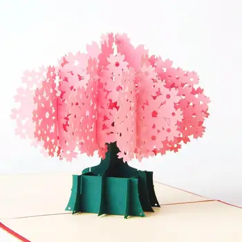 3D Pop Up Greeting & Gift Handmade Origami Kraft paper laser cut Card Thank you Cherry Flower postcards happy birthday cards
3D Pop Up Greeting & Gift Handmade Origami Kraft paper laser cut Card Thank you Cherry Flower postcards happy birthday cards