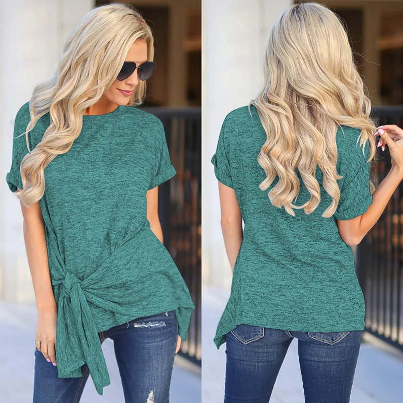 Newest Women Summer Tops Clothes Cotton Material High Quality Girls T-shirt Clothes New Design Casual Style Lady Solid Color Top
Newest Women Summer Tops Clothes Cotton Material High Quality Girls T-shirt Clothes New Design Casual Style Lady Solid Color Top