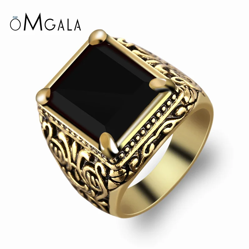 OMGALA Medieval Jewelry Gold/Silver Color Black Res Color Square Resin Rings Vintage Women Men Statement Mid Rings For Party
OMGALA Medieval Jewelry Gold/Silver Color Black Res Color Square Resin Rings Vintage Women Men Statement Mid Rings For Party