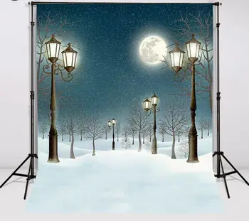Mehofond 5x7ft Vinyl Christmas Photography Background Snow Street Lights Moon Snowflakes Starry Sky Backdrop for Photo Studio
Mehofond 5x7ft Vinyl Christmas Photography Background Snow Street Lights Moon Snowflakes Starry Sky Backdrop for Photo Studio