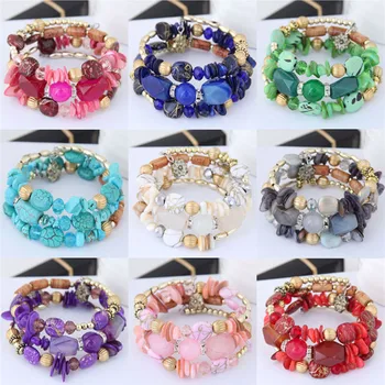 Kymyad Vintage Resin Stone Charm Bracelets For Women Pulsera Ethnic Multilayer Beads Stone Bracelet Bohemian Jewelry Gifts 2018
Kymyad Vintage Resin Stone Charm Bracelets For Women Pulsera Ethnic Multilayer Beads Stone Bracelet Bohemian Jewelry Gifts 2018