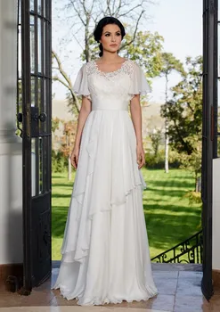 Summer White Vintage Lace Cap Sleeve Chiffon Tiered Chiffon 2019 Muslim Arabic Wedding Dress Boho Sofuge Vestido De Noiva
Summer White Vintage Lace Cap Sleeve Chiffon Tiered Chiffon 2019 Muslim Arabic Wedding Dress Boho Sofuge Vestido De Noiva
